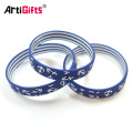 Fashionable customized rubber bracelets for men